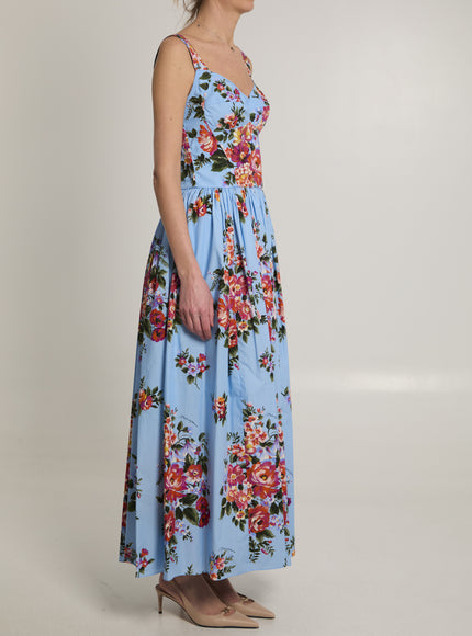 Dolce & Gabbana Maxi Dress With Floral Print