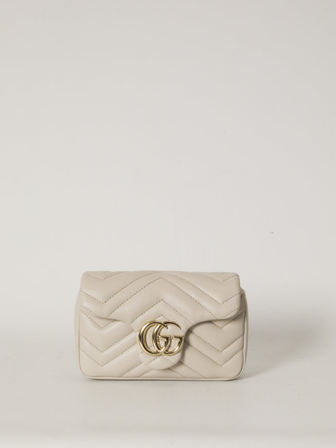 Gucci Gg Marmont Mini Bag QT Grey