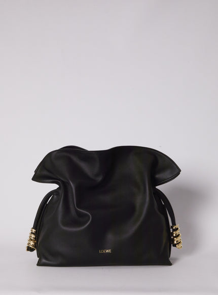 Loewe Coil Flamenco Clutch Bag QT Black