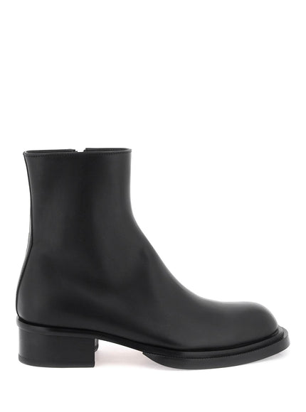 Alexander Mcqueen cuban stack ankle boots