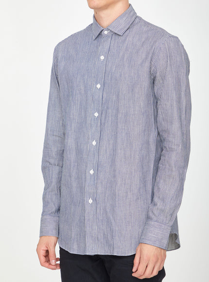 Salvatore Piccolo Striped Cotton Shirt