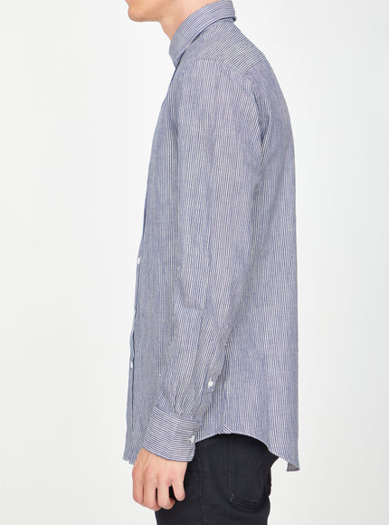 Salvatore Piccolo Striped Cotton Shirt
