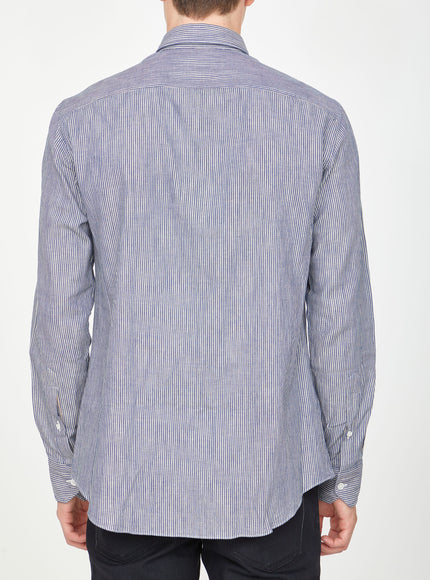 Salvatore Piccolo Striped Cotton Shirt