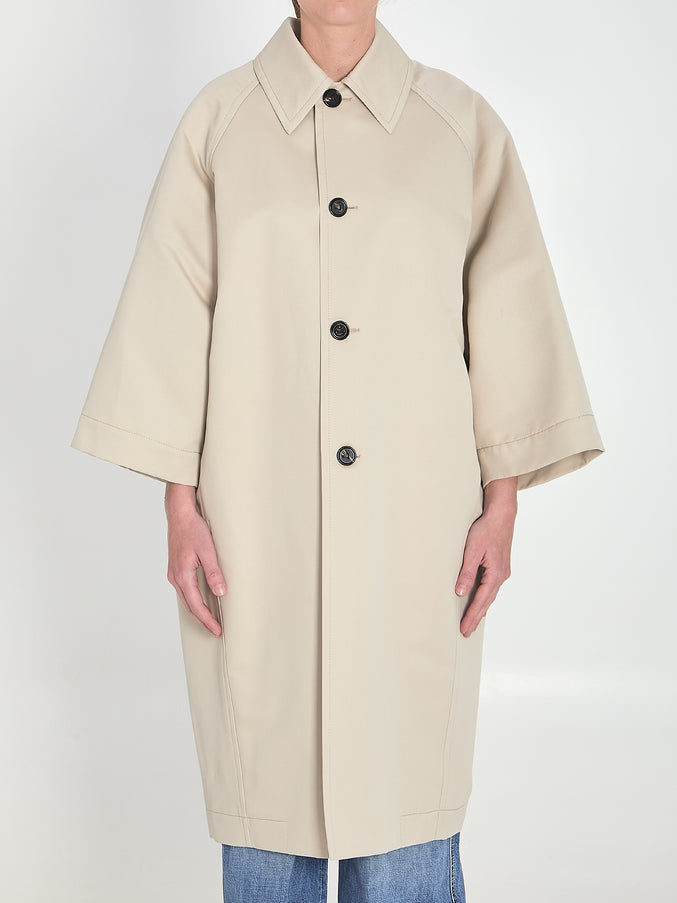 Bottega Veneta Coccoon Coat Grey