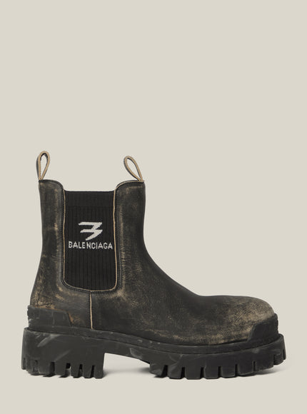Balenciaga Chelsea Strike Boots Black