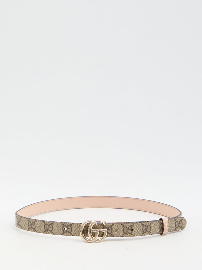 Gucci Gg Marmont Reversible Belt Beige