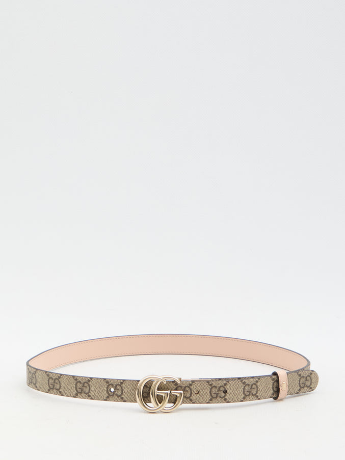 Gucci Gg Marmont Reversible Belt Beige