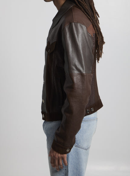 Versace Slim-fit Leather Blouson