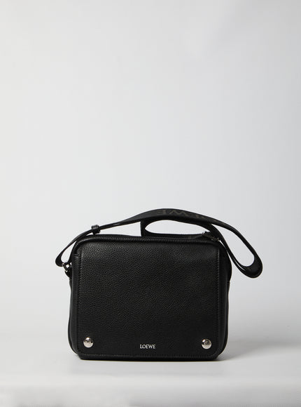 Loewe Pebble Messenger Shoulder Bag Medium QT Black