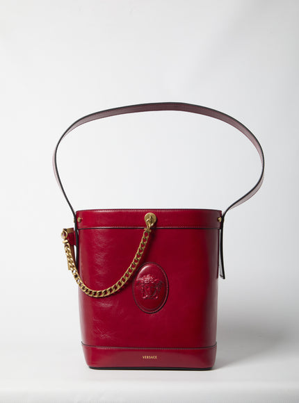 Versace Medusa Bucket Bag QT Red