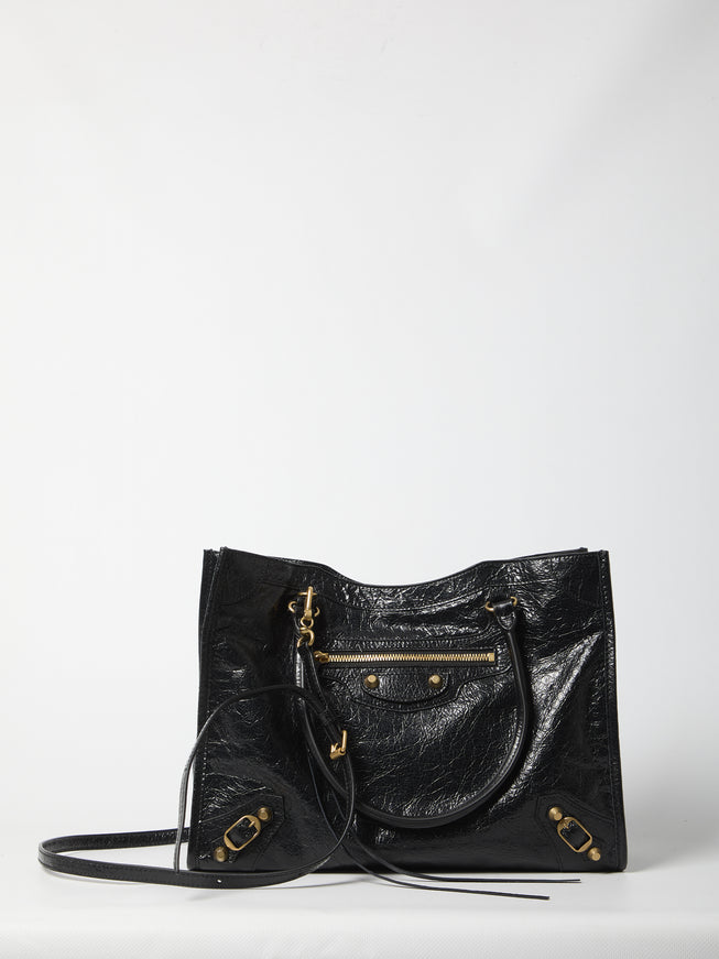 Balenciaga Le City Small Tote Bag QT Black
