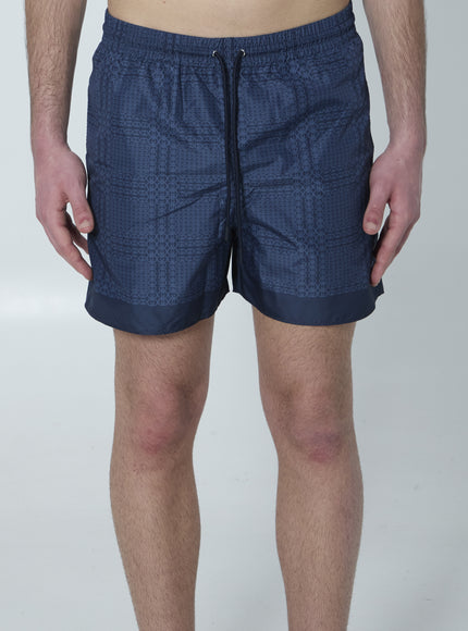 Gucci Printed Swimsuit Blue