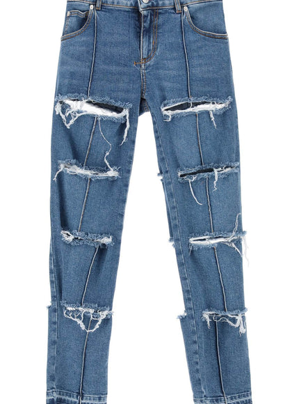 Alexander Mcqueen slim fit slashed jeans