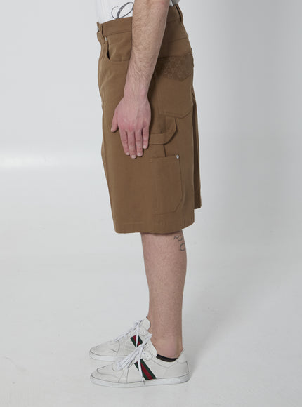 Gucci Camel Denim Bermuda Shorts
