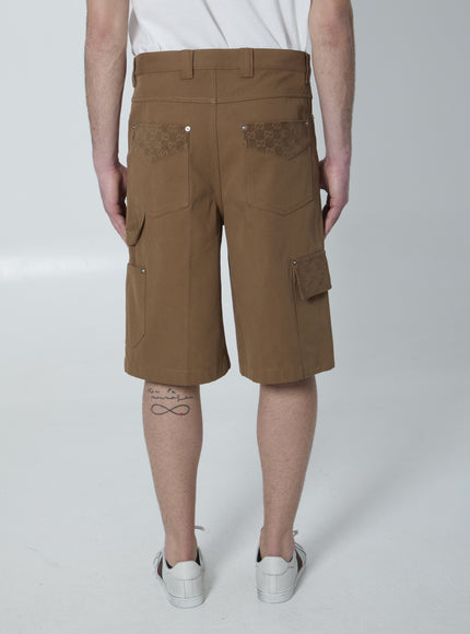 Gucci Camel Denim Bermuda Shorts