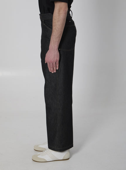 Lemaire Wide-leg Jeans With Studs