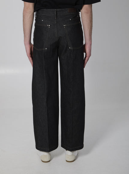Lemaire Wide-leg Jeans With Studs