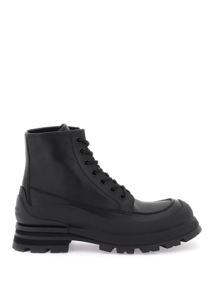 Alexander Mcqueen leather ankle boots