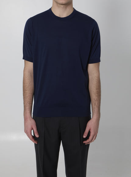 John Smedley Kempton T-shirt Blue