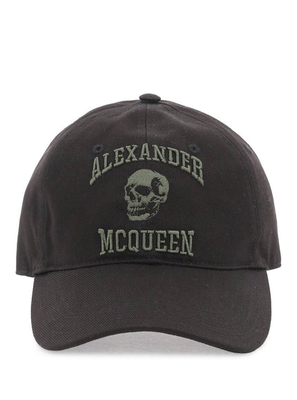 Alexander Mcqueen varsity skull baseball cap