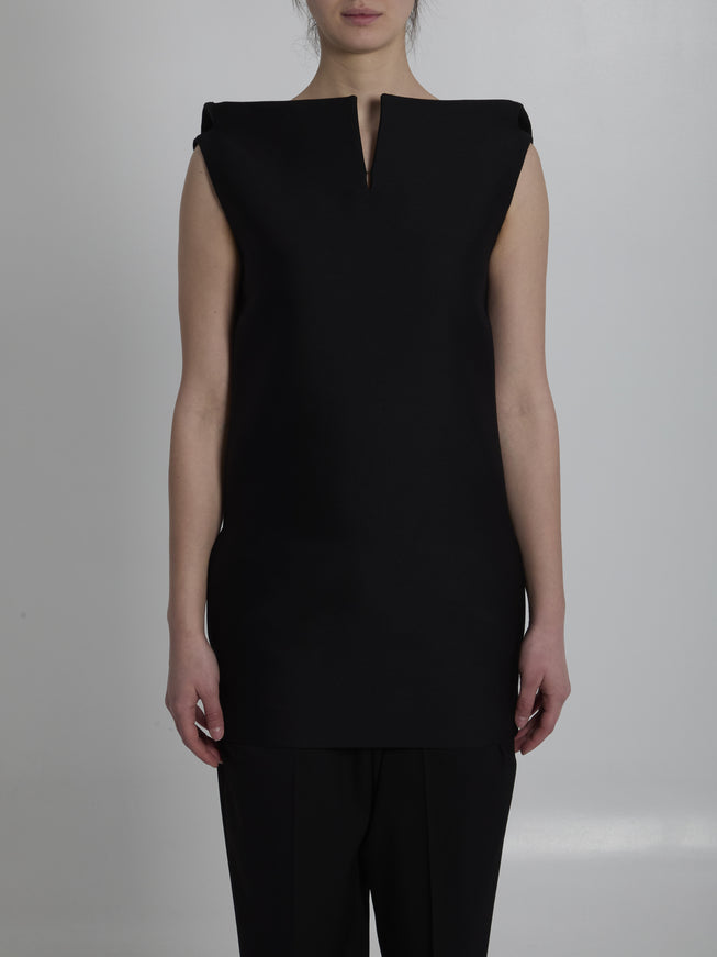 Balenciaga Vareuse Mini Dress 36 Black