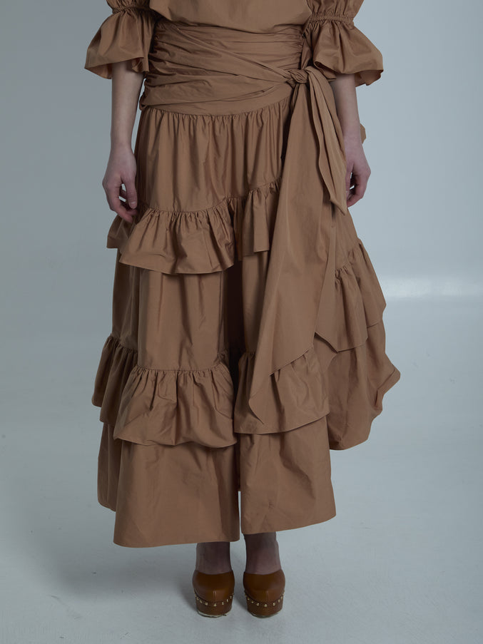 Chloe Maxi Skirt With Ruffles