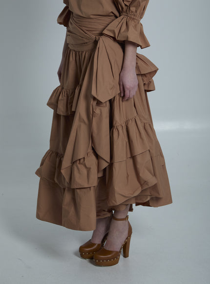 Chloe Maxi Skirt With Ruffles