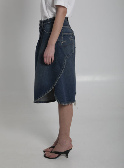 Balenciaga Dark Ocean Tulip Shorts