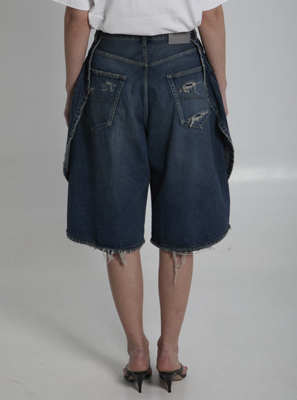 Balenciaga Dark Ocean Tulip Shorts