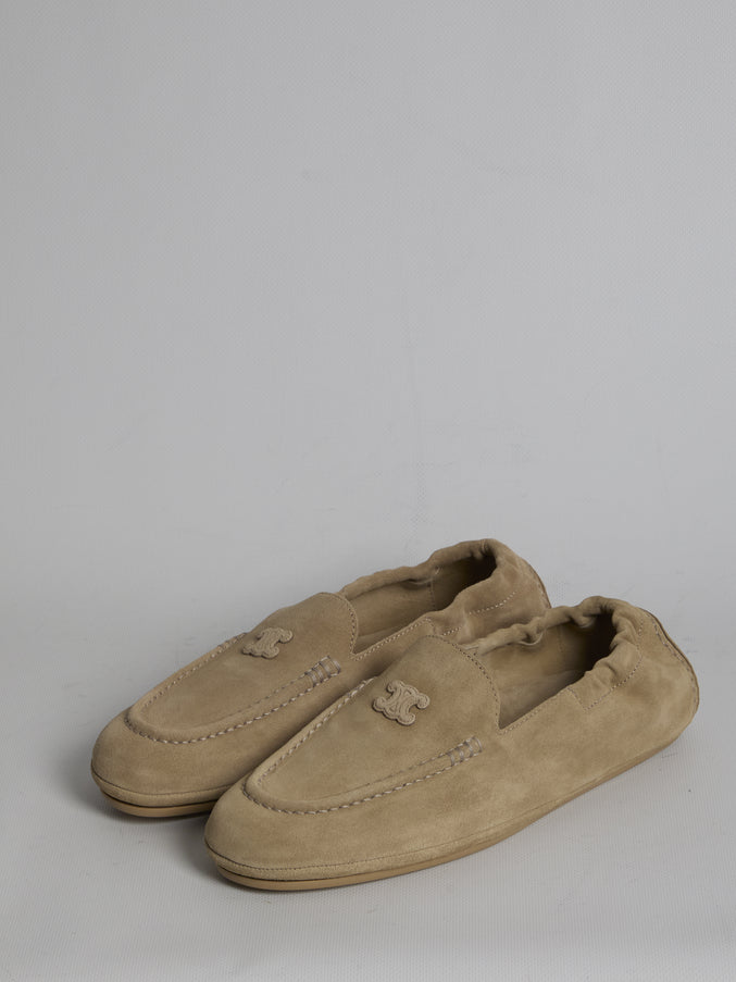 Celine Triomphe Loafer With Elastic Back