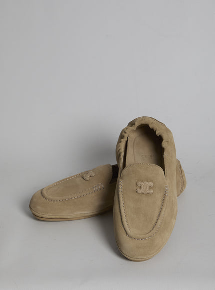 Celine Triomphe Loafer With Elastic Back