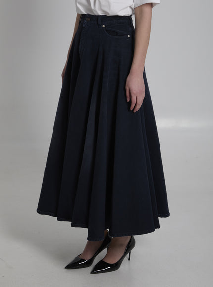 Balenciaga Godet Maxi Skirt