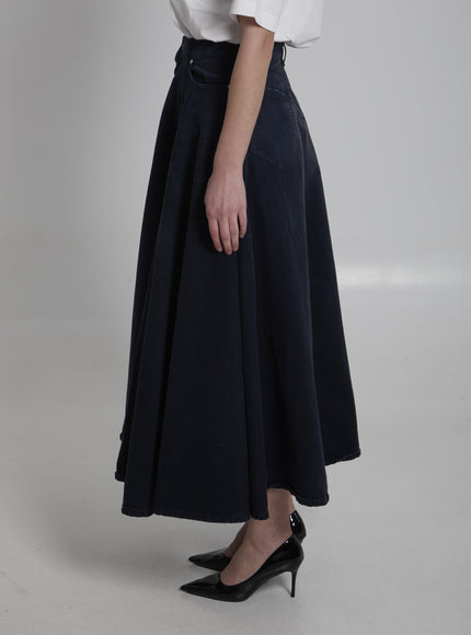 Balenciaga Godet Maxi Skirt