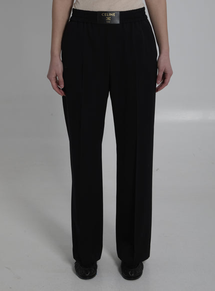 Celine Wool Twill Pants Black