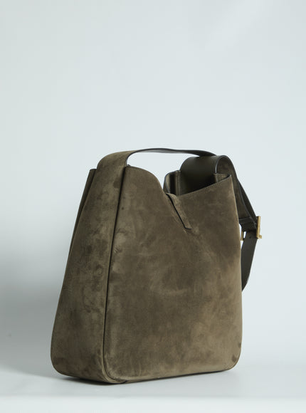 Saint Laurent Suede Le 5 à 7 Bag Large