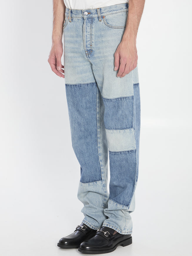 Gucci Patchwork Denim Jeans