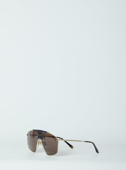 Alaia Square Aviator Sunglasses QT Brown