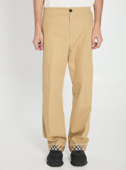 Burberry Trousers With Elastic Band Beige