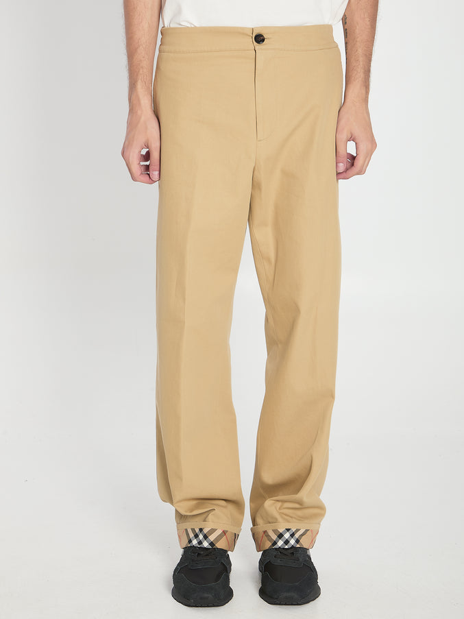 Burberry Trousers With Elastic Band Beige