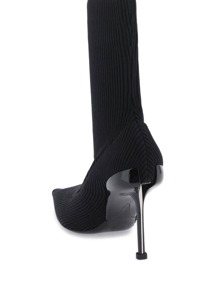 Alexander Mcqueen knit slash ankle boots