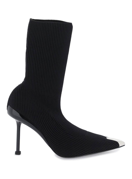 Alexander Mcqueen knit slash ankle boots