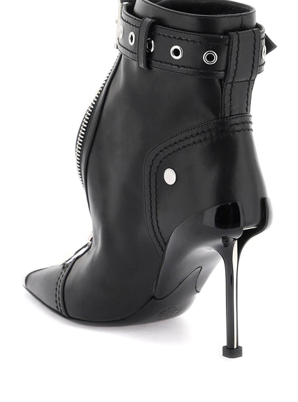 Alexander Mcqueen 'slash biker' ankle boots