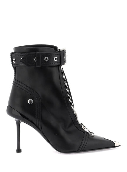 Alexander Mcqueen 'slash biker' ankle boots