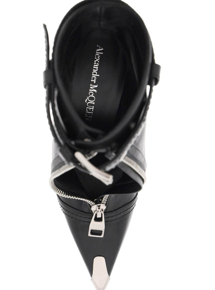 Alexander Mcqueen 'slash biker' ankle boots