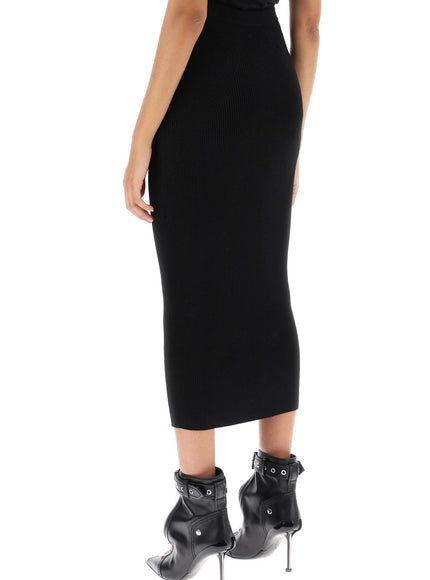 Alexander Mcqueen ribbed-knit pencil skirt