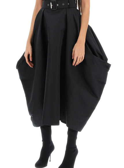 Alexander Mcqueen peg-top skirt in polyfaille