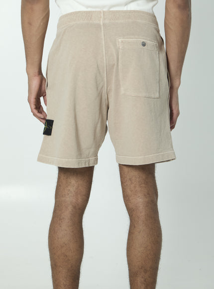 Stone Island Cotton Fleece Shorts
