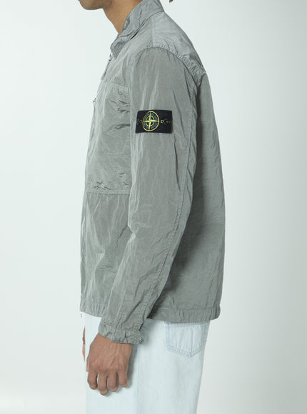Stone Island Overshirt In Nylon Metal