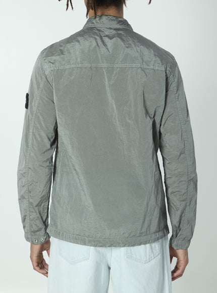 Stone Island Overshirt In Nylon Metal