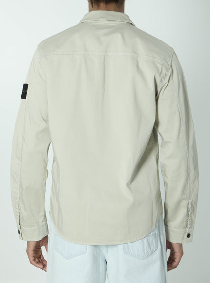 Stone Island Organic Cotton Satin Overshirt